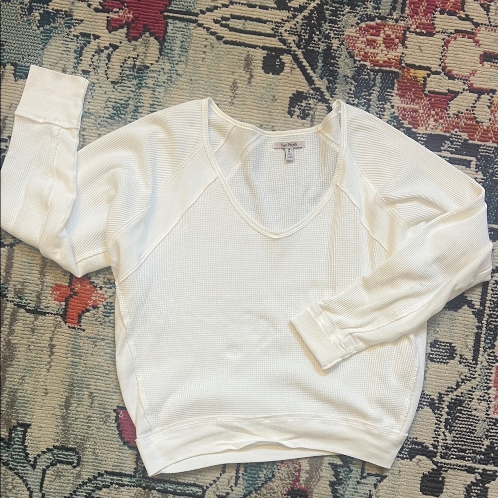 Free People Santa Clara Thermal V Neck Top - Picture 2 of 5